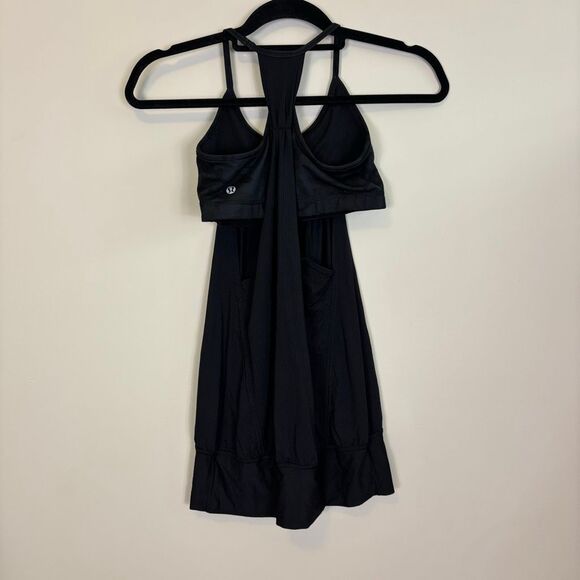Lululemon Black with Camo Bra No Limits Tank Top Size 4 - Picture 2 of 8